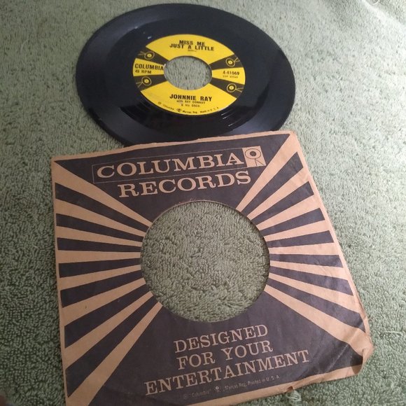 Rare Johnny Ray Miss me just a little 45 rpm record - Picture 2 of 3